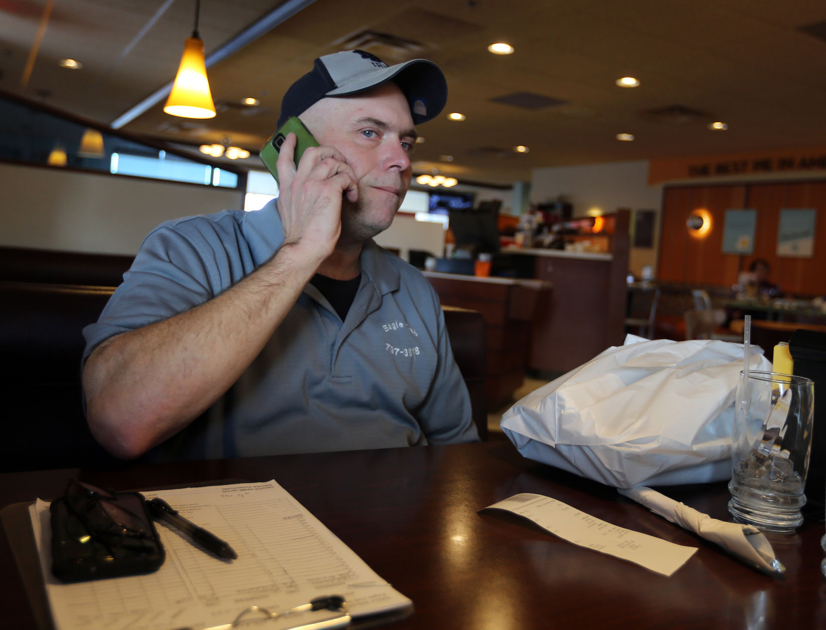 Your phone has lost service five times in the same conversation